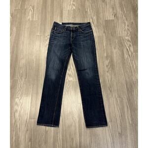 Abercrombie Fitch Jeans Mens 34x34 Blue The A&F Slim Straight Button Fly